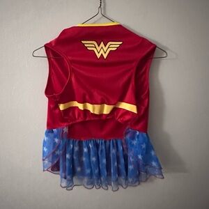 Dog Wonderwoman Superhero Costume with Cape